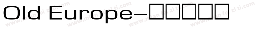 OId Europe字体转换